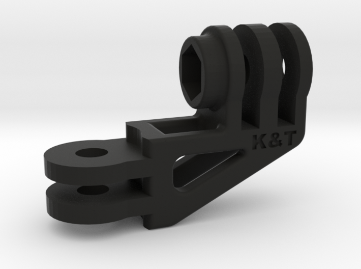 Compact 90 Degree Elbow Mount for a GoPro (Long) 3d printed