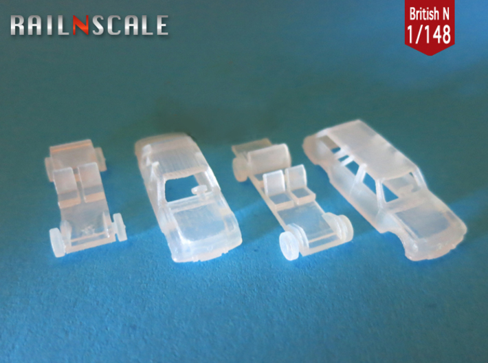 SET 2x Peugeot 504 (British N 1:148) 3d printed 