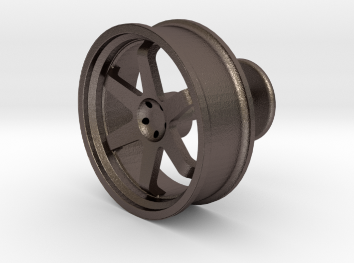 TE37 Wheel Cufflink 3d printed