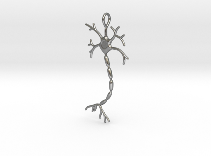 Neuron Pendant (2.2&quot; high) 3d printed