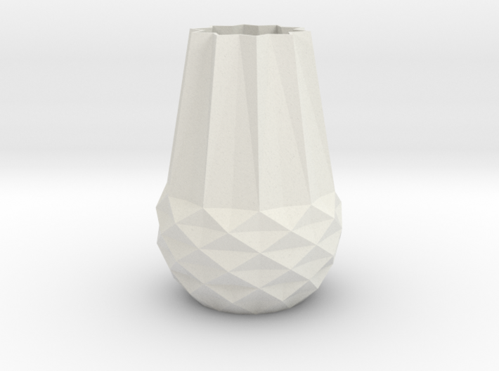 Stylish Faceted Designer Vase - 100mm Tall 3d printed