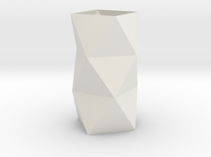 Stylish Faceted Designer Vase - 100mm Tall 3d printed