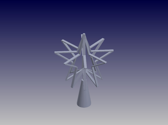 STAR TREE TOPPER 3d printed Tree Topper-ISO