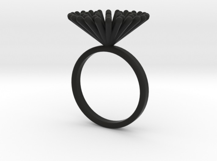 Spike Ring - US 8 size 3d printed 
