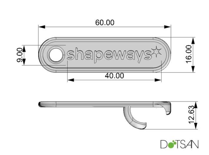 Personalized Bottle Opener Keychain 3d printed 