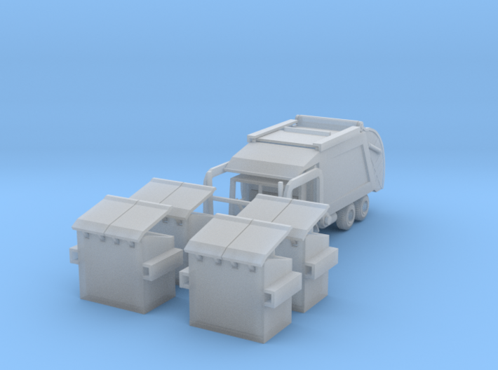 Garbage Truck Z Scale 3d printed