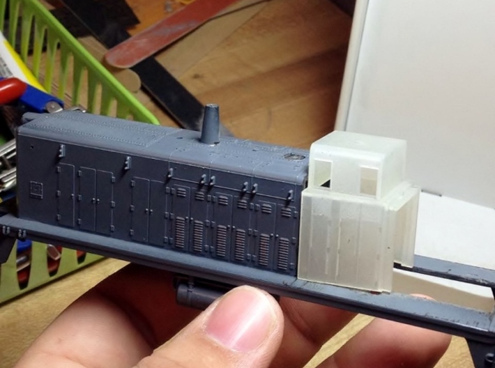 HO-Scale UP TR-5 Dynamic Brake Box 3-Pack 3d printed Test Fit Model &amp; Photo By Jeff Davis.