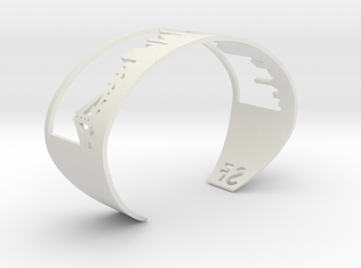 Bracelet Sf Skyline 3d printed