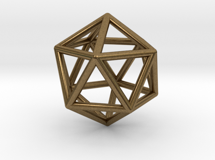 Icosahedron Pendant 3d printed