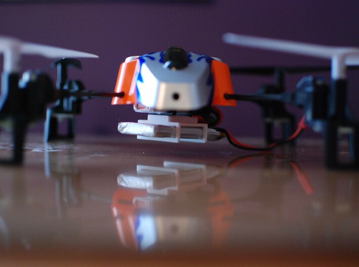 Drone 1200mAh Battery Holder 3d printed Cheap drone with a big upgrade!