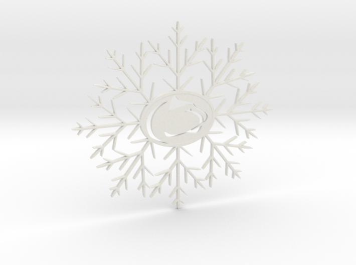 Nittany Lion Snowflake Ornament 3d printed 