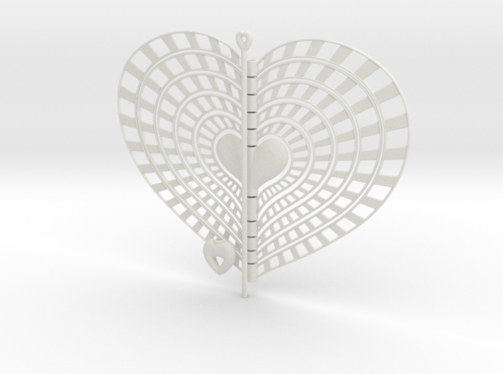 Heart Swap Spinner Rising Sun - 15cm 3d printed