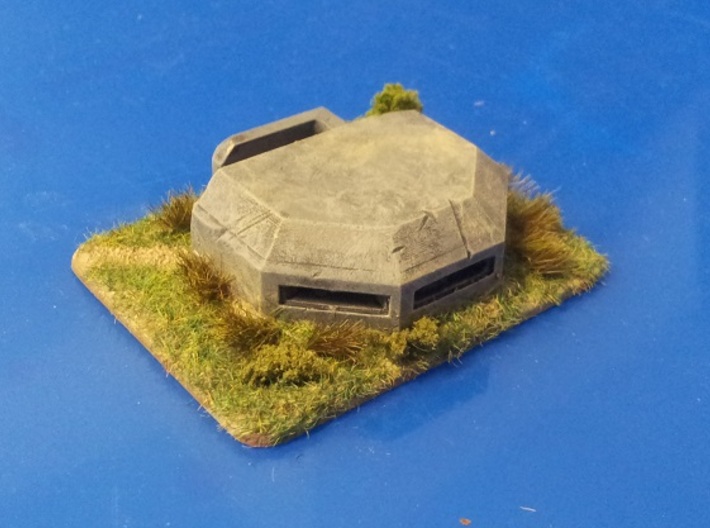 MG Pillbox 3 3d printed painted and based