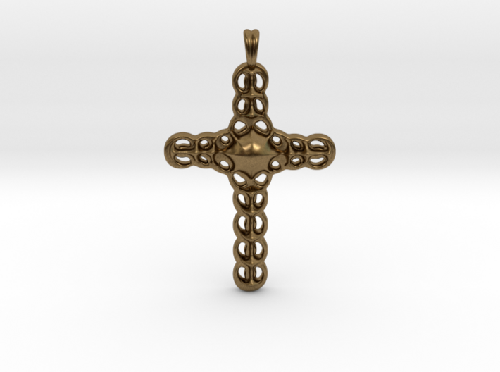 Design CROSS Jewelry Pendant in Silver | Gold 3d printed