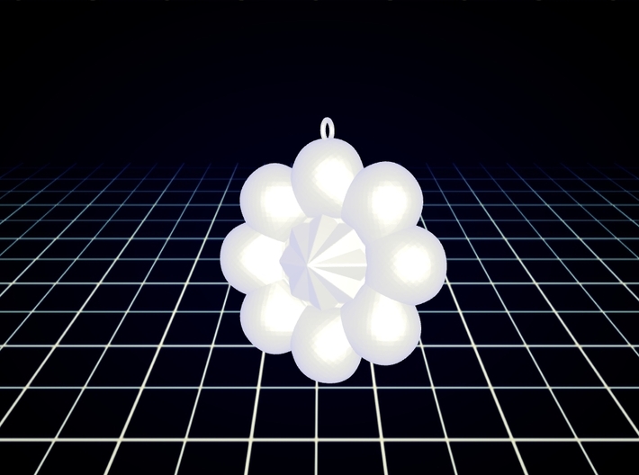 Sun Flower Style Pendant 3d printed 