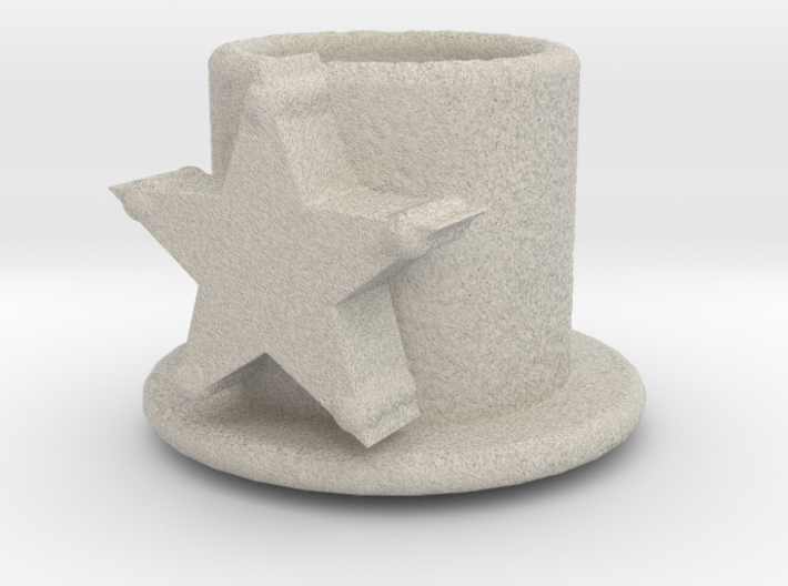Table Candle Holder With Star - Tafelkaarshouder M 3d printed