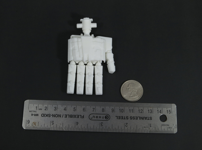 M variant - Extremely Enormous Extremities 3d printed 68mm long, 40 mm wide.