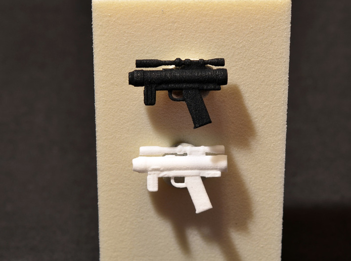 PRHI Star Wars Black Imperial Pistol 6" 3d printed Top: Black strong flexible
Bottom: White strong flexible polished