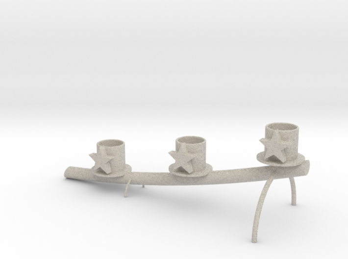 Candlestick With Stars On Kandelaar Met Sterren Op 3d printed