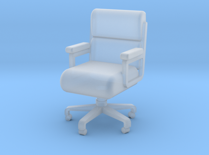 Miniature 1:48 Leather Office Chair 3d printed