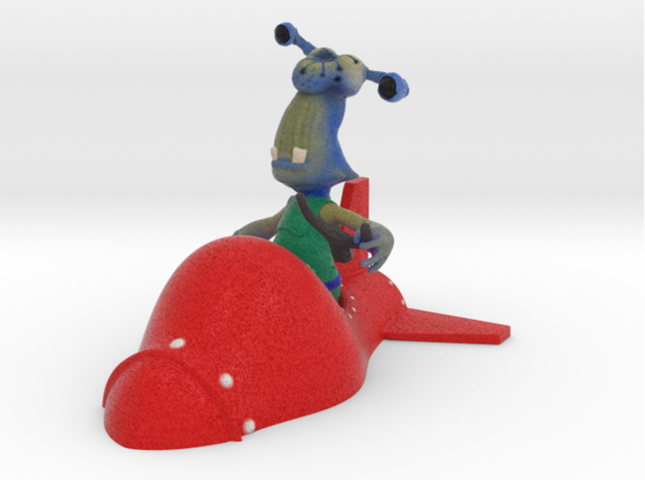 Crabby Coco &amp; His Rocket 3d printed