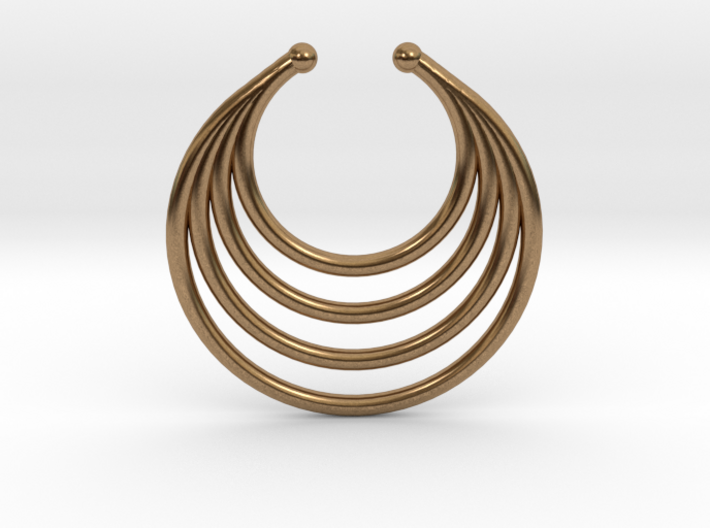 Faux Septum - Dropped Rings 3d printed