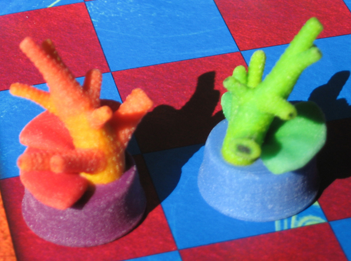Sea Chess Pieces - Small 3d printed Rook/coral