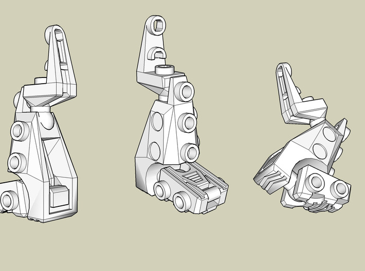 Kreon upgrade - Basic Kit 3d printed how the leg parts are assembled