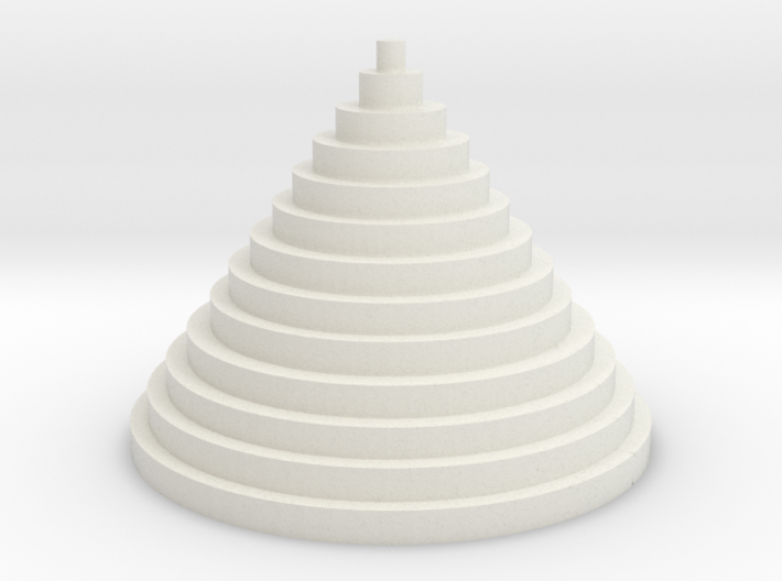 The Circle Pyramid 3d printed