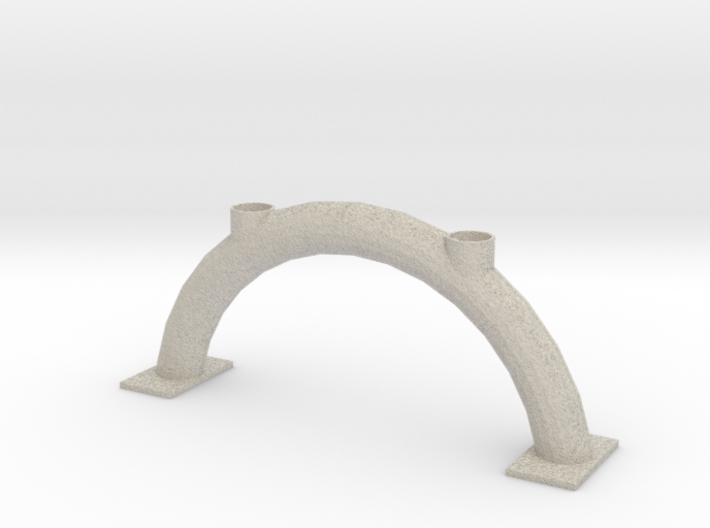 Arch Candlestick/Boogkandelaar voor 2 tafelkaarsen 3d printed