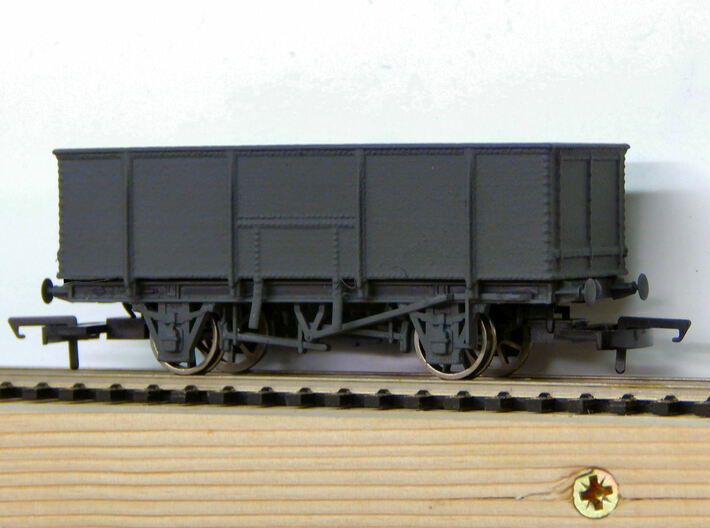 GWR N23 21T Mineral Wagon Body (00) 3d printed An example of the body fitted to a Dapol Chassis (later not supplied) after painting