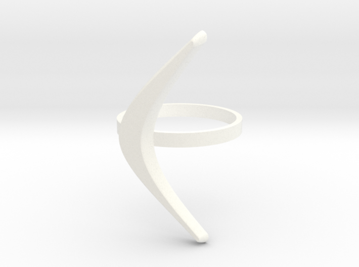 boomerang ring 3d printed