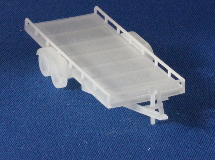HO Scale Flatbed trailers and trailer frames X4 3d printed Add a caption...