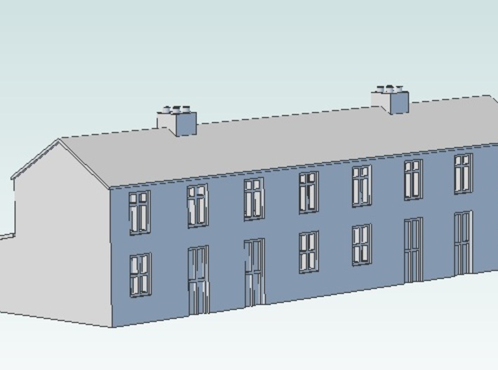 Terraced house 3d printed