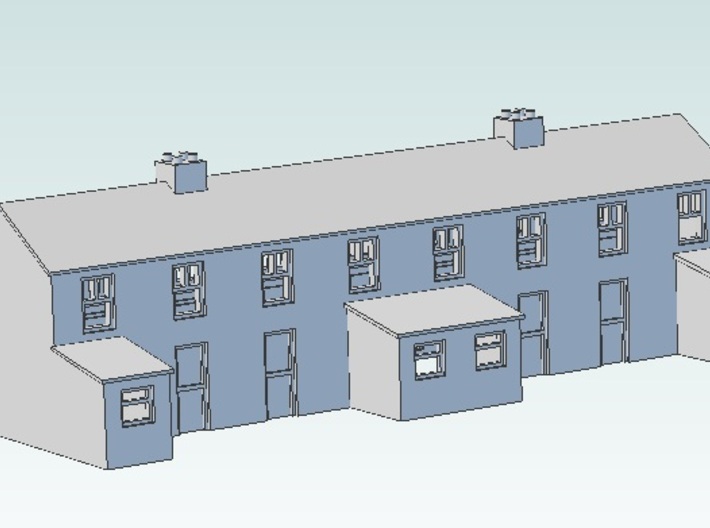 Terraced house 3d printed 