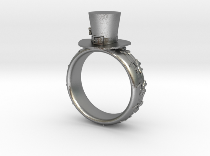 St Patrick's hat ring(size = USA 5) 3d printed