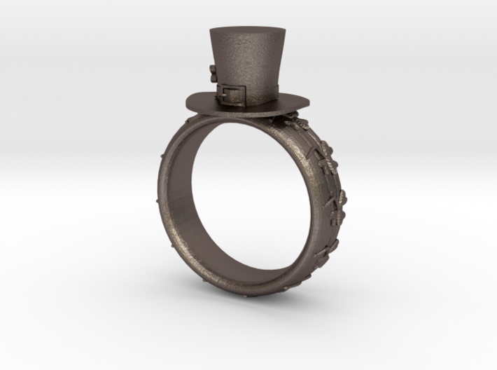 St Patrick's hat ring(size = USA 7-7.5) 3d printed