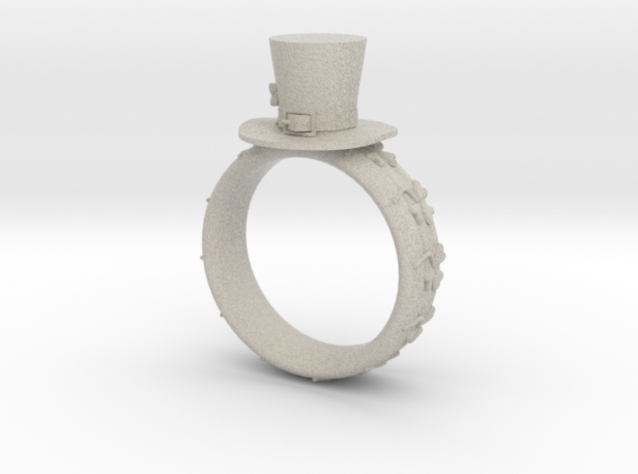 St Patrick's hat ring(size = USA 7.5-8) 3d printed