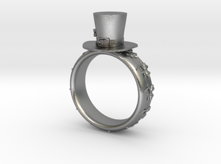 St Patrick's hat ring(size = USA 8) 3d printed