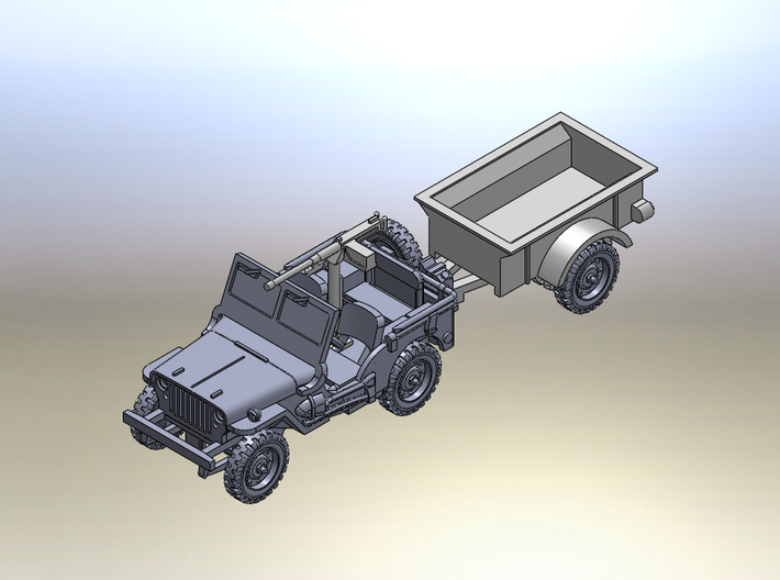 1/144 Willis MB with cargo 3d printed