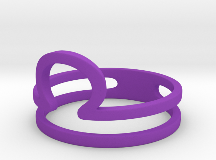 Libra Symbol Ring 3d printed 