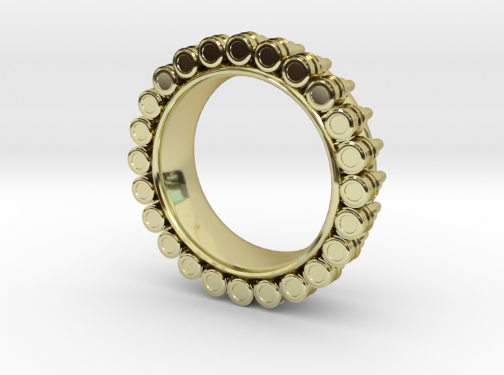 Bullet ring(size is = USA 7.5-8) 3d printed