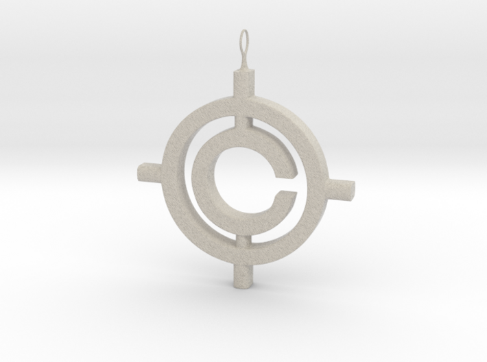 The Conspiracy Pendant 3d printed