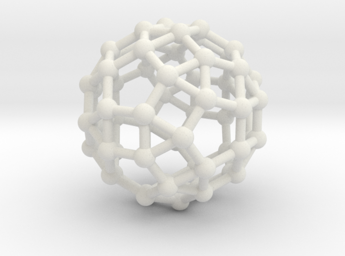Rhombicosidodecahedron 3d printed