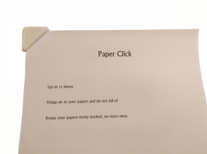 Paper Click 3d printed Custom paper clips