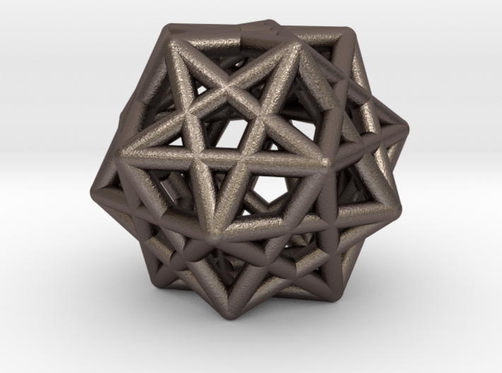 Star Dodecahedron Pendant 3d printed