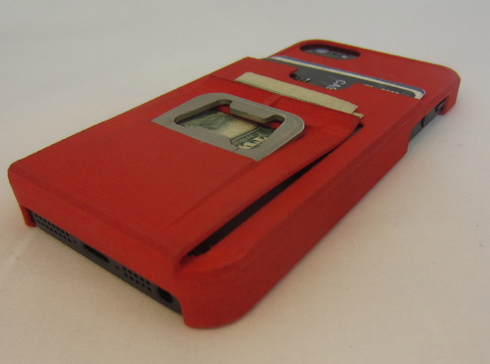 iphone 5 tank case with bottle opener, clip, walle 3d printed 