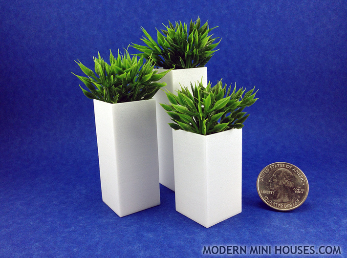 Triple Pedestals or Planters 1:12 scale 3d printed plants not included