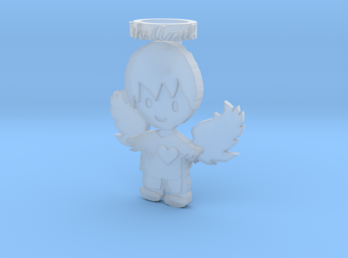 Pendant Frozen Detail Blue Angel Boy 3d printed