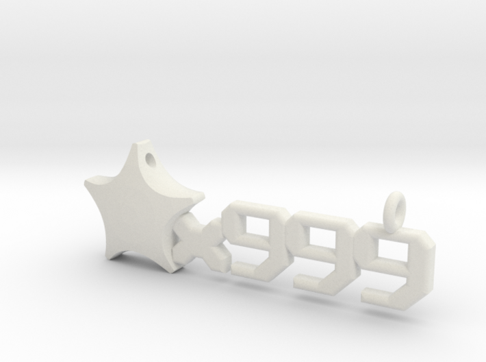 Origami Star x999 Pendant 3d printed